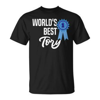 World's Best Tory Name Personalized T-Shirt - Seseable