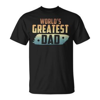 World's Greatest Dad Father Day Vintage T-Shirt - Thegiftio UK