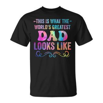 This Is What World's Greatest Dad Looks Like Father's Day T-Shirt - Thegiftio UK