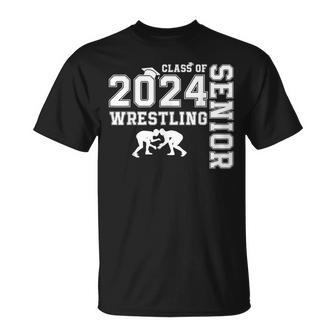 Wrestler Class Of 2024 Wrestling Senior High School Grad T-Shirt - Thegiftio UK
