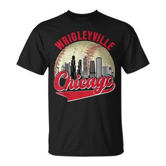 Wrigleyville Chicago Vintage Baseball Lover And Player T-Shirt - Monsterry AU