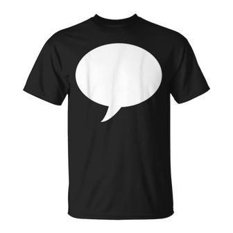 Write On Me Blank T Speech Bubble T-Shirt - Monsterry UK