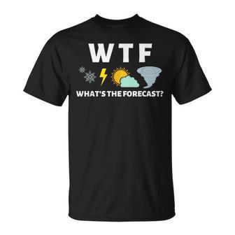 Wtf Whats The Forecast T Meterologist Weather T-Shirt - Monsterry UK