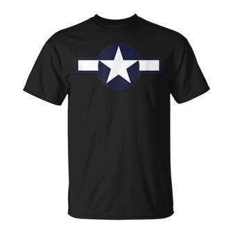 Ww2 Wwii Us Star Roundel Distressed Veteran T-Shirt - Monsterry DE