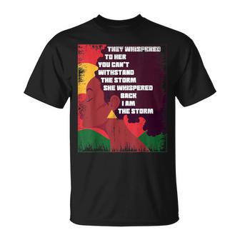 They Whispered To Her You Cannot Withstand I Am The Storm T-Shirt - Monsterry DE