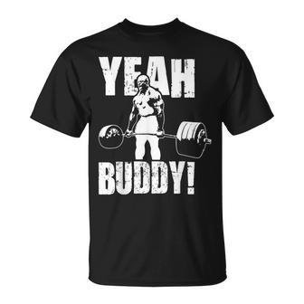 Yeah Buddy Ronnie Coleman Gym Motivational T-Shirt - Thegiftio UK