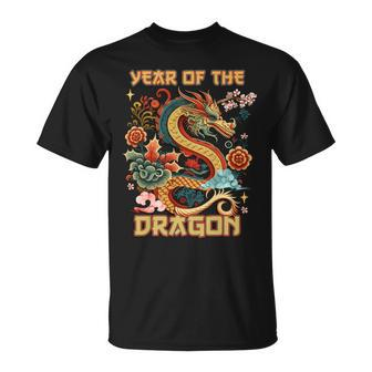 Year Of The Dragon 2024 Traditional Dragon Chinese New Year T-Shirt | Mazezy
