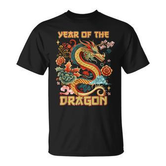 Year Of The Dragon 2024 Traditional Dragon Chinese New Year T-Shirt - Thegiftio UK