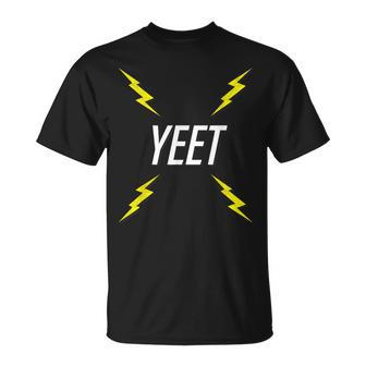 Yeet Lightning Bolt Dank Internet Meme T-Shirt - Monsterry UK