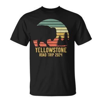 Yellowstone National Park Family Road Trip 2024 Matching T-Shirt - Thegiftio UK