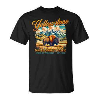 Yellowstone National Park Home Of The West Est 1872 T-Shirt - Monsterry DE