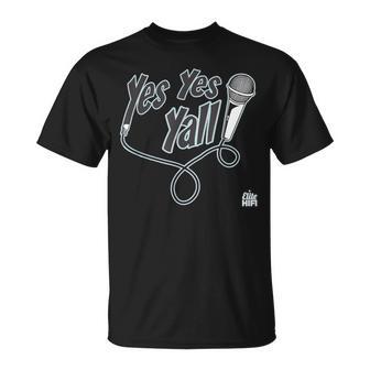 Yes Yes Yall Real Hip Hop Mc Old School Rap Emcee Dj T-Shirt - Monsterry