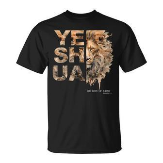 Yeshua Lion Of Judah Jesus God Bible Verse Revelation T-Shirt - Monsterry CA