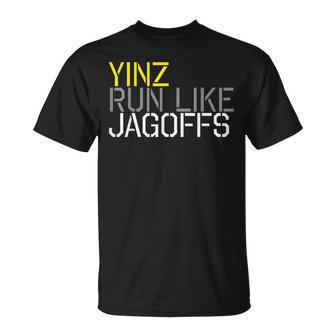 Yinz Run Like Jagoffs T-Shirt - Monsterry DE