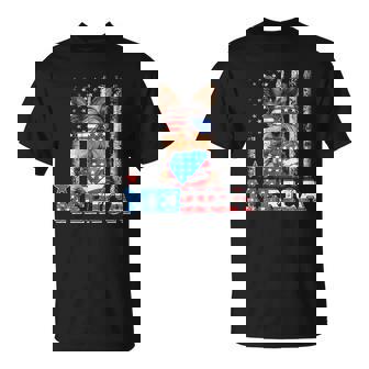 Yorkie 4th Of July Yorkshire Terrier America Flag Shirt T-Shirt - Thegiftio