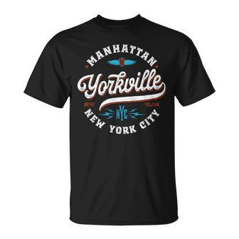 Yorkville Manhattan New York Vintage Graphic T-Shirt - Monsterry CA