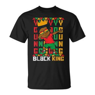 Young Black King Dab Kid African American Boy Junenth T-Shirt - Monsterry CA