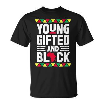 Younged And Black African Pride Black History Month T-Shirt - Seseable