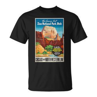 Zion National Park Utah Grand Canyon Hiking T-Shirt - Monsterry UK