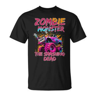 Zombie Monster Truck The Smashing Dead T-Shirt - Seseable