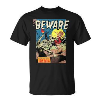 Zombie Movie Horror Poster Vintage Comic Book Graphic T-Shirt - Monsterry CA