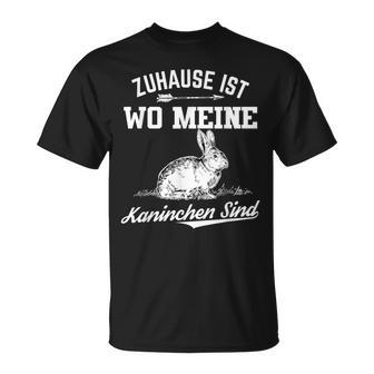 Zuhause mit Meinen Hasen T-Shirt, Gemütlich und Lustig für Hasenliebhaber - Seseable