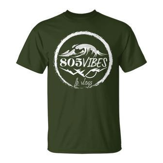 805 Vibes For The Love Of Santa Barbara Ocean & Mountains T-Shirt - Monsterry