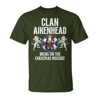 Aikenhead Clan Christmas Scottish Family Name Party T-Shirt - Seseable