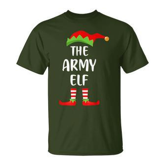 The Army Elf Christmas Party Matching Family Group Pajama T-Shirt - Monsterry AU
