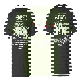 Bennett Family Name Bennett Family Christmas T-Shirt - Seseable