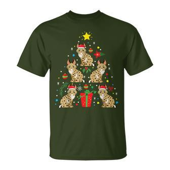Bobcat Christmas Ornament Tree Dad Mom T-Shirt - Monsterry
