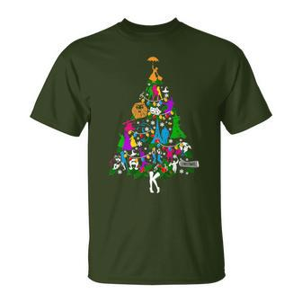 Broadway Musical Theater Christmas Tree T-Shirt - Seseable