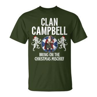 Campbell Clan Christmas Scottish Family Name Party T-Shirt - Seseable