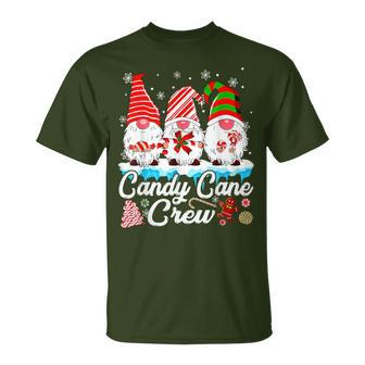 Candy Cane Crew Christmas Gnomes Family Matching T-Shirt - Thegiftio UK