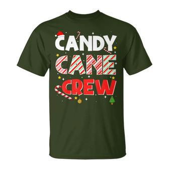 Christmas Candy Cane Crew For Family And Cousins Christmas T-Shirt - Seseable