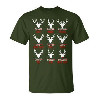 Christmas Deer Bow Hunting Meat Santa Reindeer Hunter Xmas T-Shirt | Mazezy