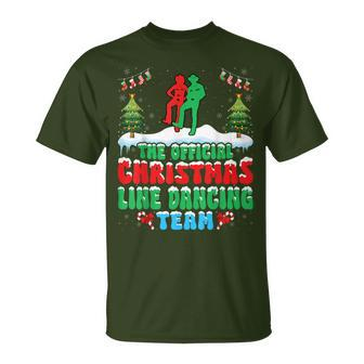 Christmas Line Dancing Dance Team Line Dancer Xmas T-Shirt - Seseable