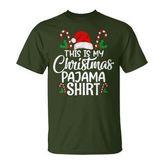 This Is My Christmas Pajama Christmas T-Shirt - Seseable