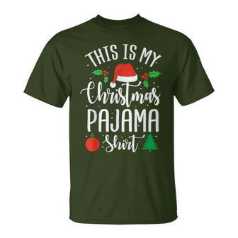 This Is My Christmas Pajama Xmas T-Shirt - Monsterry DE