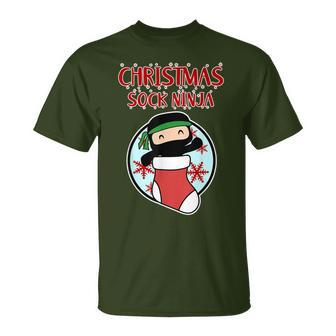 Christmas Sock Ninja For Japan Fans Ninja Christmas T-Shirt - Thegiftio UK