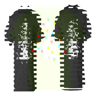 Cool Guitar Christmas Guitar Lovers Christmas Tree T-Shirt | Mazezy