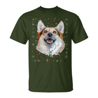 Corgi Lover Ugly Christmas Sweater Christmas T-Shirt - Monsterry