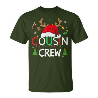 Cousin Crew Christmas Family Xmas Naughty Matching Pajamas T-Shirt - Monsterry DE
