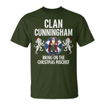 Cunningham Clan Christmas Scottish Family Name Party T-Shirt - Seseable