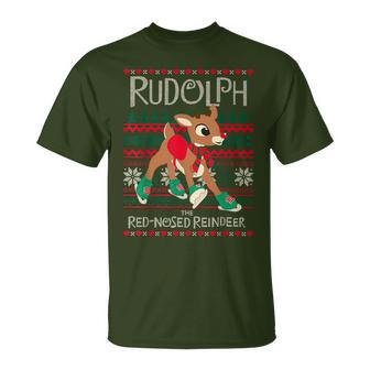 Cute Rudolph The Red Nosed Reindeer Christmas Special Xmas T-Shirt - Thegiftio UK