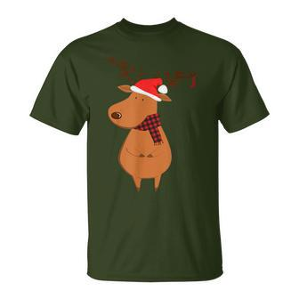 Cute Santa Deer Ugly Christmas Sweater Reindeer T-Shirt - Monsterry UK