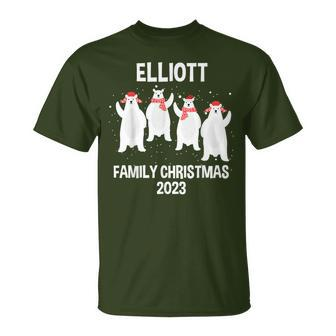 Elliott Family Name Elliott Family Christmas T-Shirt - Seseable