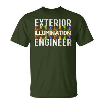 Exterior Illumination Engineer Christmas Lights T-Shirt - Monsterry