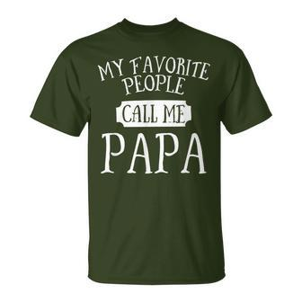 My Favorite Call Me Papa Grandpa Christmas Father's Day T-Shirt - Monsterry DE