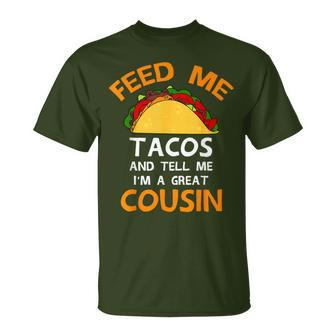 Feed Tacos And Tell Me Cousins Cool Christmas T-Shirt - Monsterry